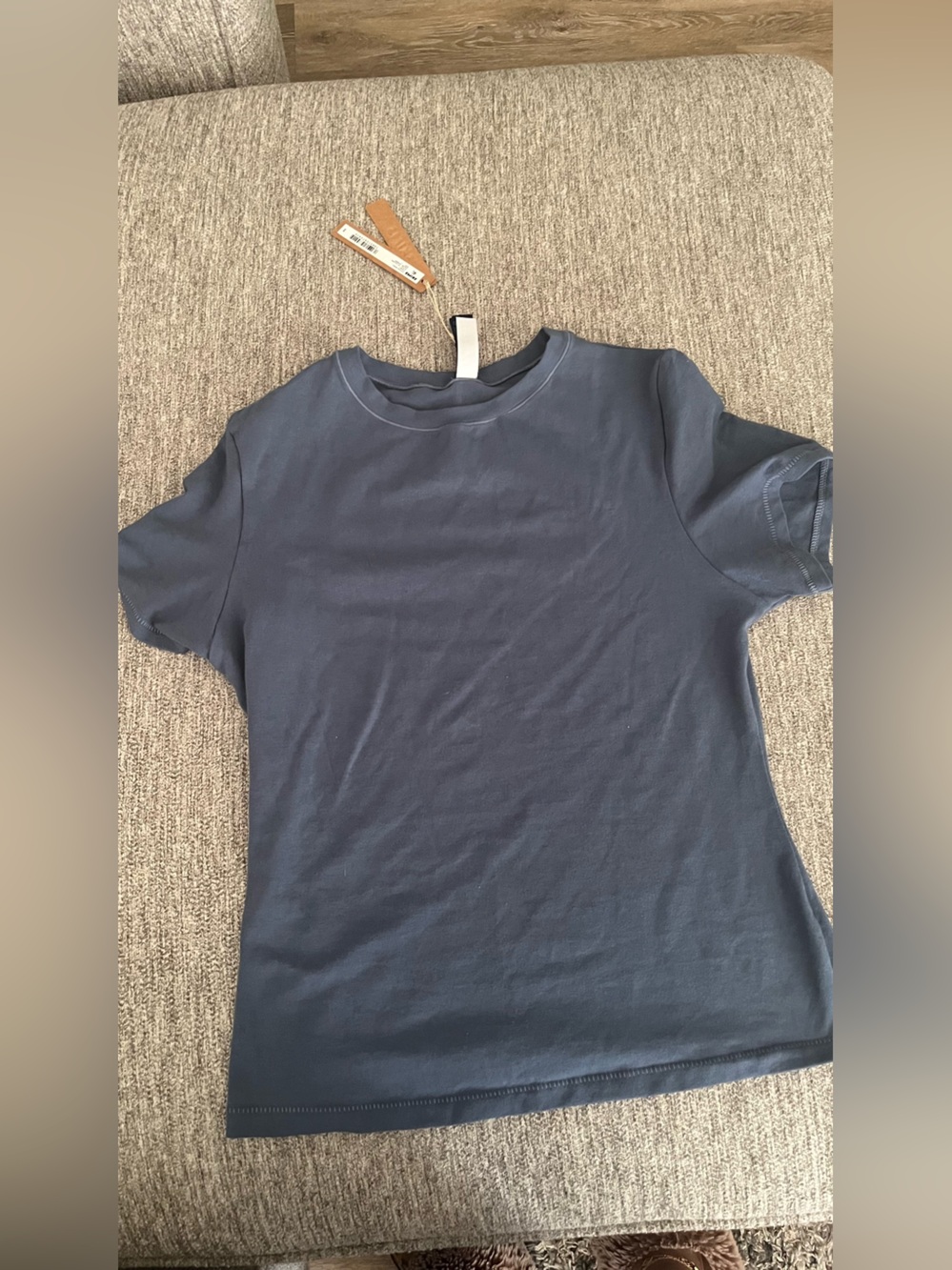 SKIMS Harbor blue Short Sleeve Lounge Top - Picture 4 of 7